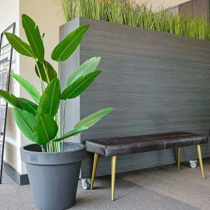 Alternative view of Bankje Jimi - 120 cm - Zwart