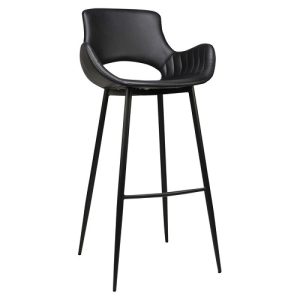 Barkruk Kensi – Zwart – Kunstleer