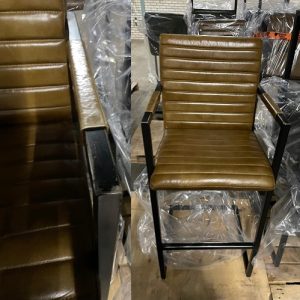 Alternative view of Barkruk Kess – Cognac – Buffelleer - Gebruikt