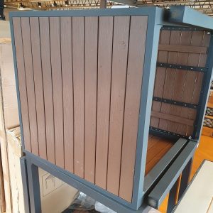 Alternative view of Terrastafel Marlon Antraciet - 80x80 cm - Occasion