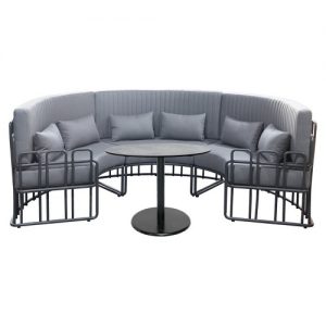 Terrasset Lux - Ronde bank - 3-DELIG