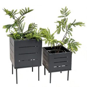 Plantenbak Nowa - Set van 2 - Antraciet