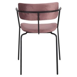 Alternative view of Armstoel Olivia - Oud Roze - Velours