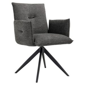 Armstoel Peggy - Antraciet