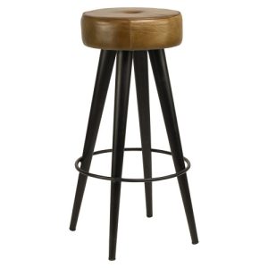 Barkruk Ravi – Cognac – Leer