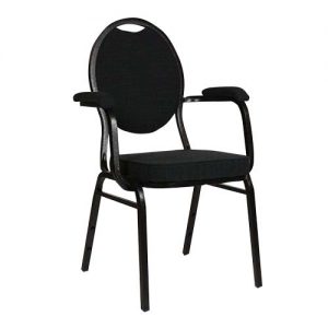 Stapelstoel Selectstack – Zwart – Arm