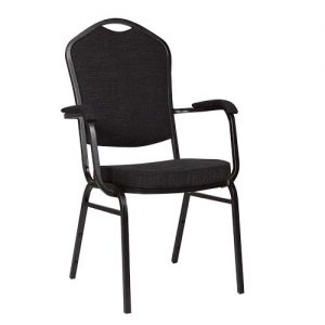 Stapelstoel Selectstack Deluxe – Zwart – Arm