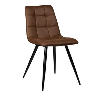 Stoel Lauren – Cognac – Microfiber