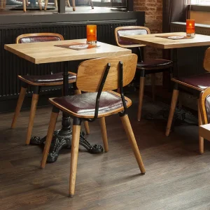 Alternative view of Stoel Studo – Rood – Kunstleer