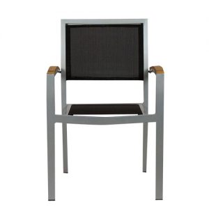 Alternative view of Terrasstoel Cenon - Textileen - Zilver