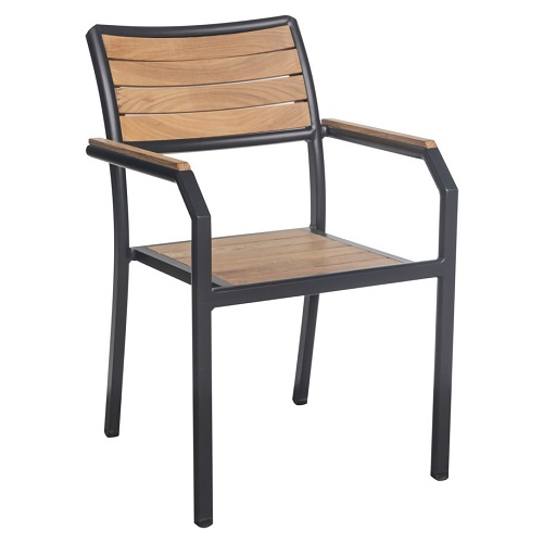 Terras armstoel Tight - Zwart