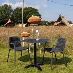 Alternative view of Terrasstoel Tora - Zwart