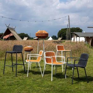 Alternative view of Terrasstoel Tora - Wit/Oker