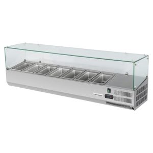 Alternative view of Select Cuisine Gekoelde Opzetvitrine VRX1400/330G  - RVS - GLAS