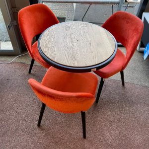 Stoel Vintor - Rood Velours - OUTLET