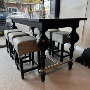 Set - Halfhoge statafel 180x80cm incl. 6 krukken