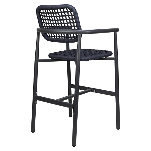 Charly Terrasbarkruk - halfhoog 65CM - Charcoal/Navy - Afbeelding 2