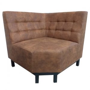 Bank Viggo – Cognac – Hoek – Kunstleer