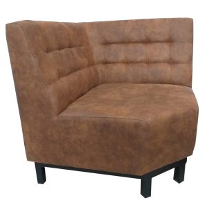 Alternative view of Bank Viggo – Cognac – Hoek – Kunstleer