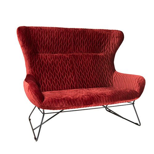 Bank Megan 2-Zits bank - Donkerrood