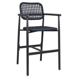 Charly Terrasbarkruk - halfhoog 65CM - Charcoal/Navy