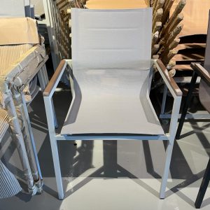 Terrasstoel Crylon - Textileen - Grijs