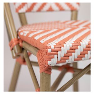 Alternative view of Terrasstoel Toby - Licht Bamboe - Roze/Beige