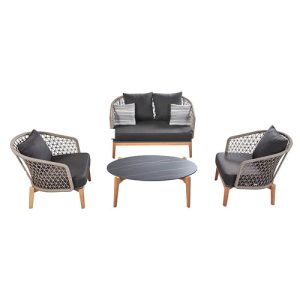 MAPLE LOUNGE SET – GREY | 4-DELIG
