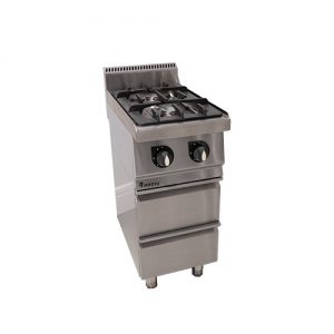 Kookunit 2-pits met onderstel met lades - C4070G + DS4070