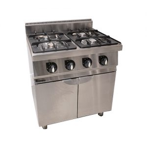 Kookunit 4-pits met onderstel met deuren - C8070G + CS8070