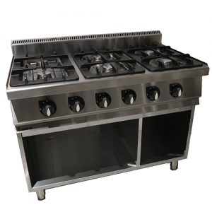 Kookunit 6-pits met open onderstel - C1270G + OS1270