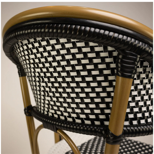 Terrasstoel Santa Cruz - Zwart/Wit - Afbeelding 6