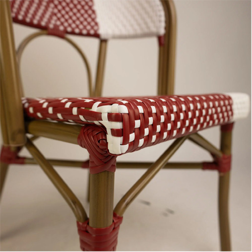 Terrasstoel Santa Cruz - Rood/Wit - Afbeelding 6