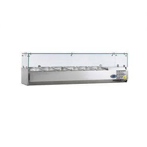 Gekoelde opzetvitrine Tefcold - 6x 1/3GN - VK38-150-I