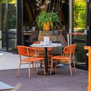 Alternative view of Terrasstoel Jorden - Oranje