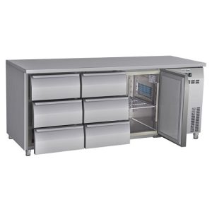 Alternative view of Select Cuisine Koelwerkbank - 418 liter - CC3160-1/3 - 1 deurs - 6 lades