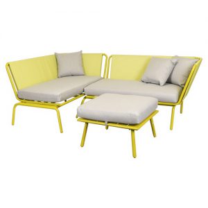 Hoeklounge Maudi - Geel