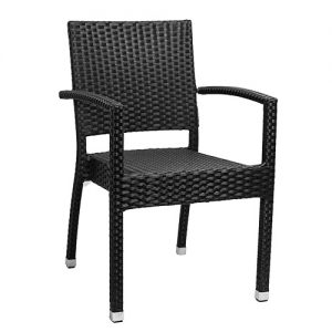 Terrasstoel Mezza - Arm - Zwart