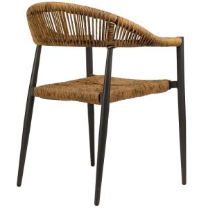 Alternative view of Jonah Terrasstoel - Charcoal/Naturel