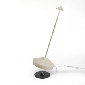 Alternative view of Tafellamp Pina - Zand - Ø 10,5 x 29 cm