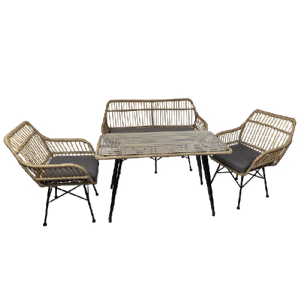 Loungeset Rhea - 4-Delig - Naturel
