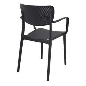 Alternative view of Terrasstoel Lucy - Armstoel - Zwart