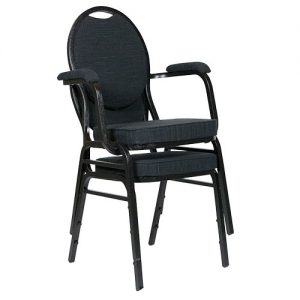 Alternative view of Stapelstoel Selectstack – Zwart – Arm