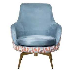 Alternative view of Fauteuil Globe - Velours - Draaibaar