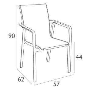 Alternative view of Terrastoel Lace - Zwart