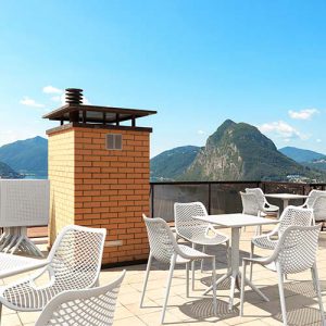 Alternative view of Terrasstoel Air – Wit – Polypropyleen