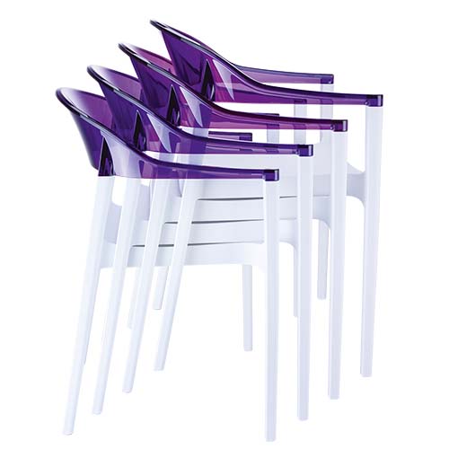 Terrasstoel Carmen – Wit – Polypropyleen - Afbeelding 5