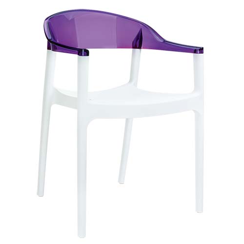 Terrasstoel Carmen – Wit – Polypropyleen