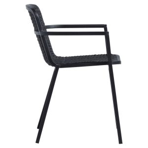 Alternative view of Terrasstoel Tora - Zwart