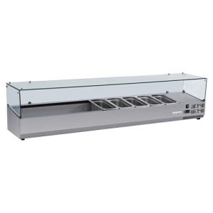 Alternative view of Select Cuisine Gekoelde Opzetvitrine VRX1600-330G  - RVS - GLAS